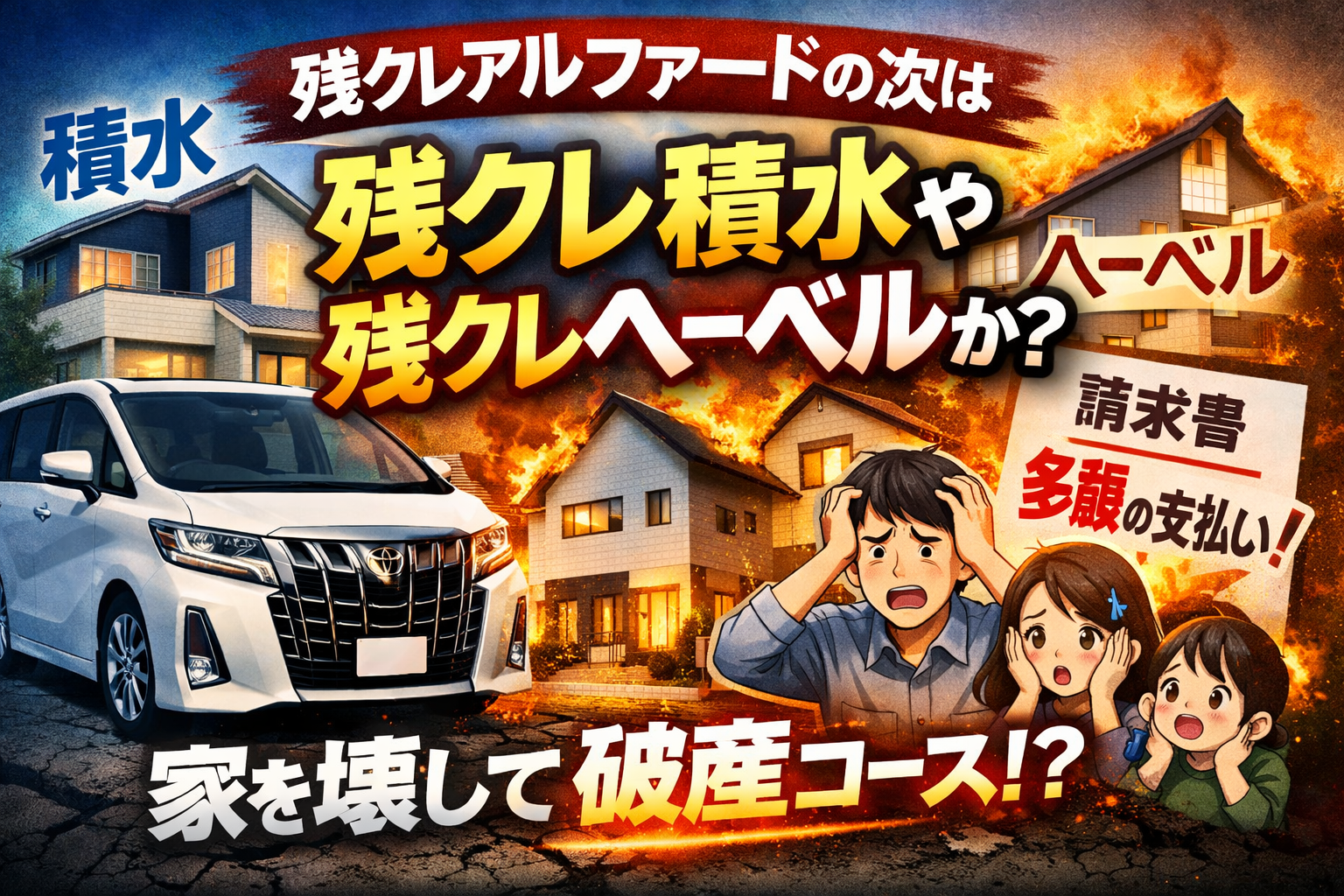 残クレアルファードの次は残クレ積水や残クレヘーベルか？